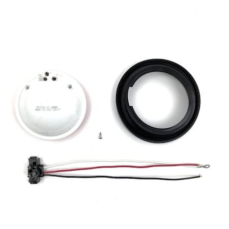 Truck-Lite Incandescent, Red, Round, 1 Bulb, Stop/Turn/Tail, Black Grommet Mount, Pl-3, Stripped 40002R